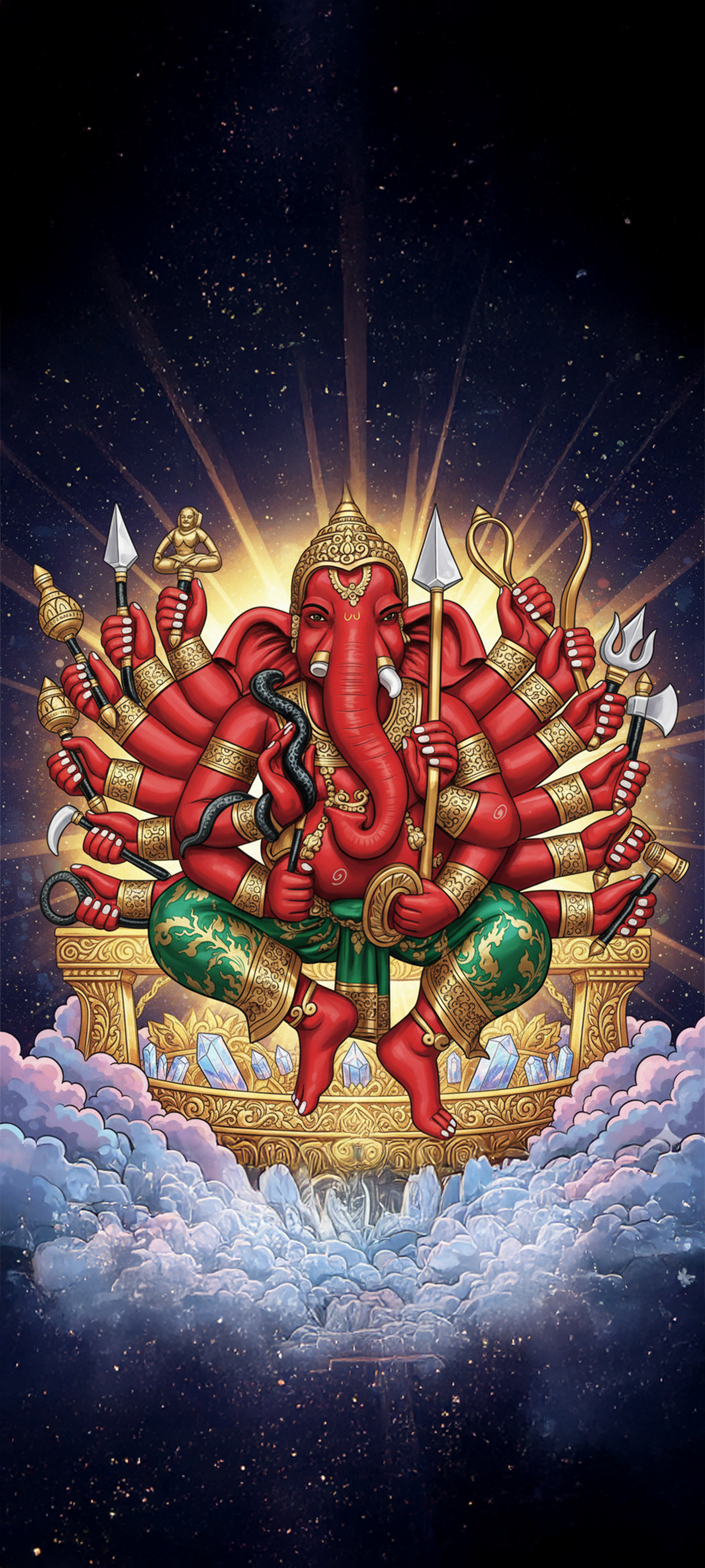 “เสริมอำนาจ มารเกรงกลัว” พระพิฆเนศ ปางวีระ คณปติ (Veera Ganapati)