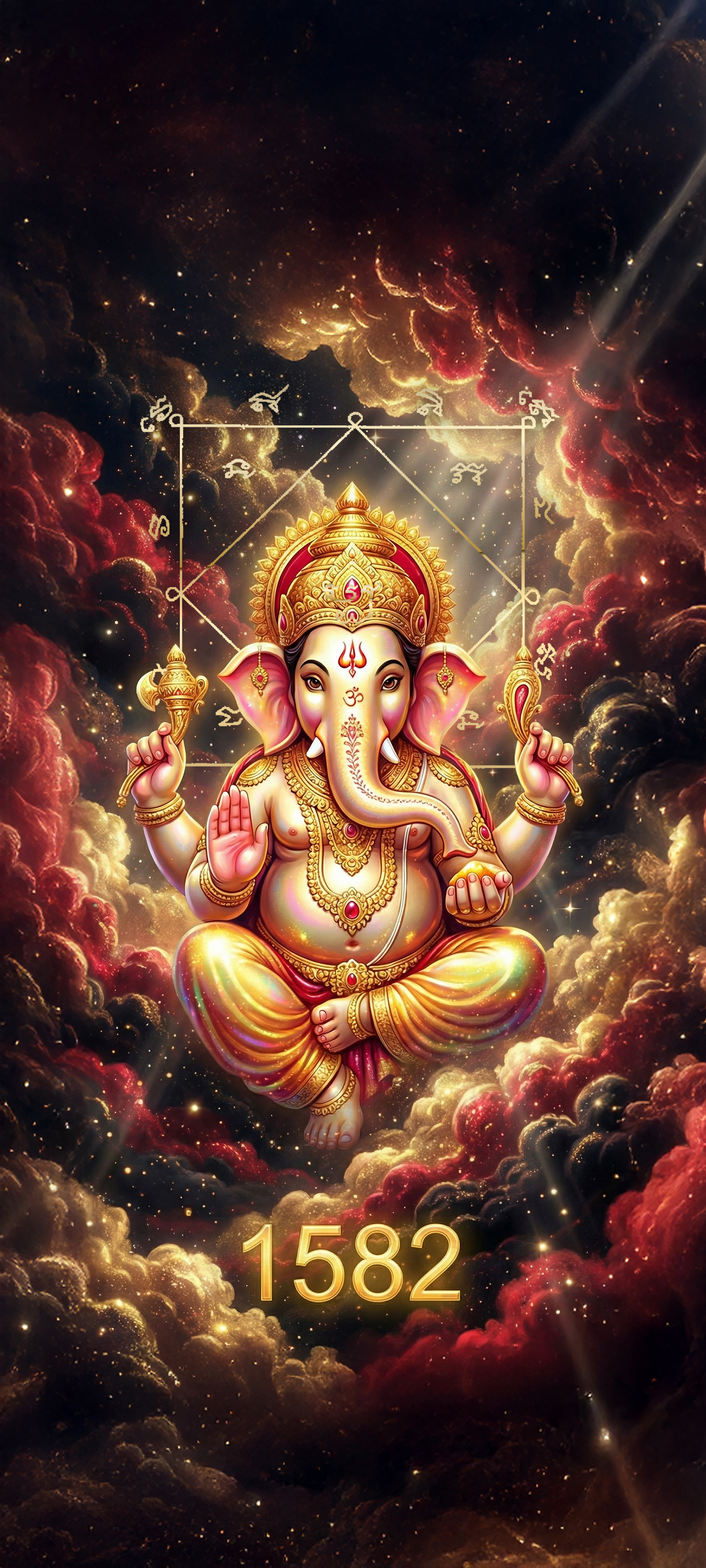 พระพิฆเนศปางมหาเศรษฐีมูงานเงิน