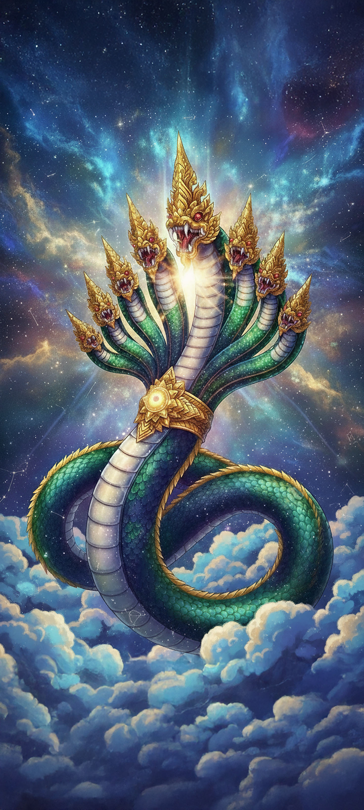 พญานาคเสริมทรัพย์และบารมี