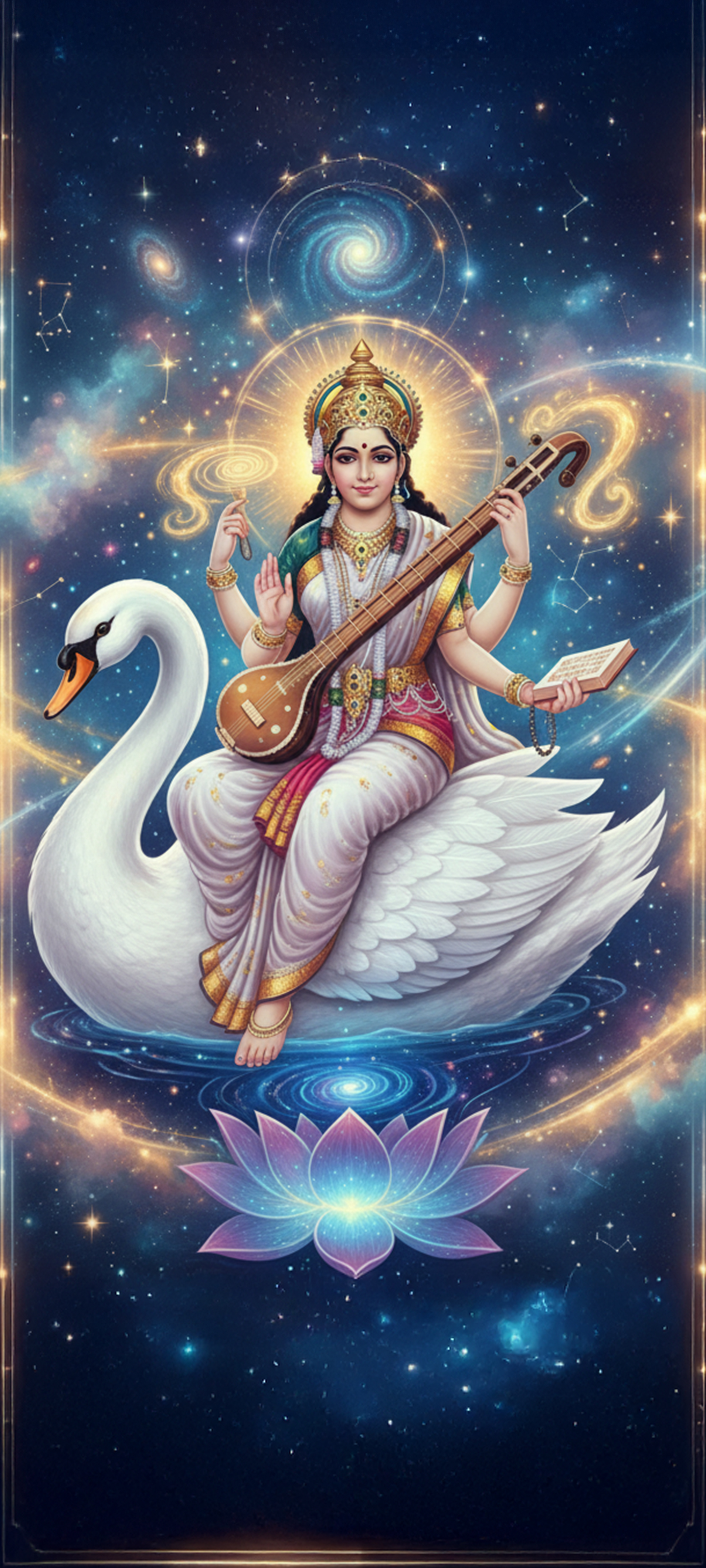 พระแม่สรัสวดีเทพแห่งศิลปะและปัญญา