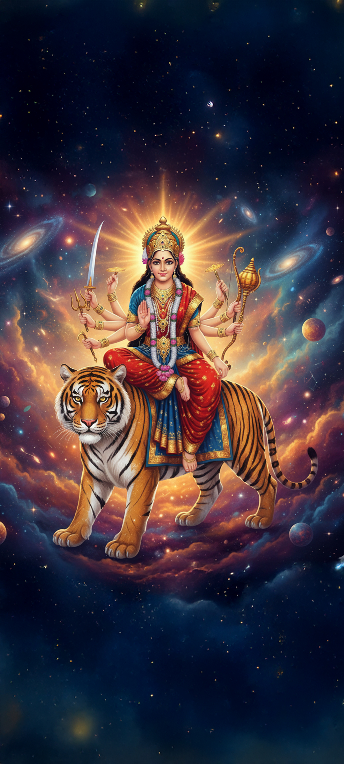 พระแม่อุมาทรงเสือพิชิตชัย